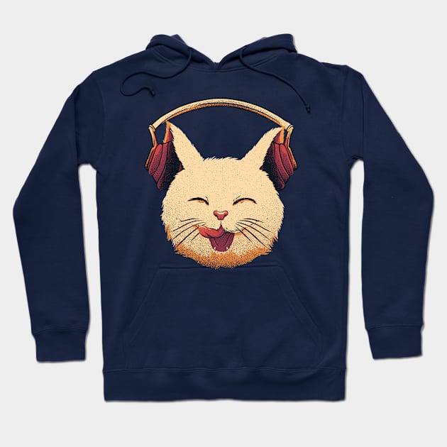 Smiling Musical Cat by Tobe Fonseca Hoodie by Tobe_Fonseca